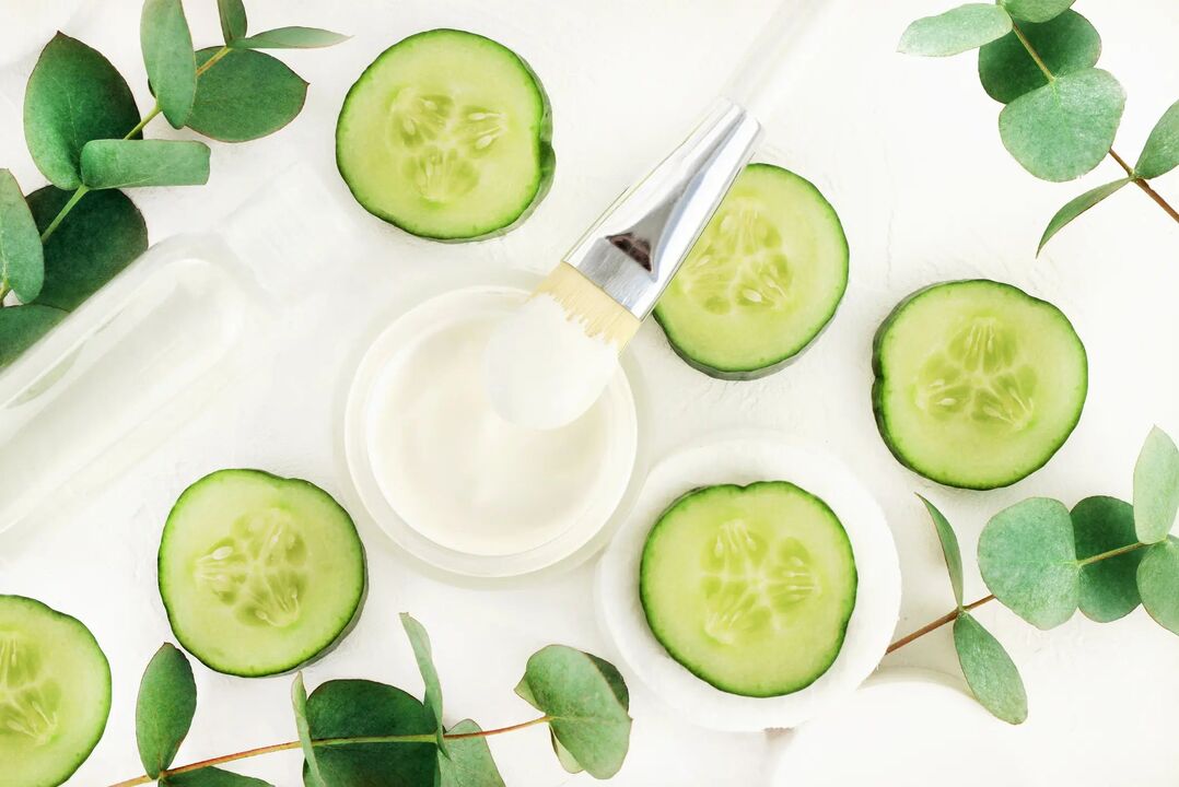 cucumbers ស្រស់សម្រាប់ការ rejuvenation